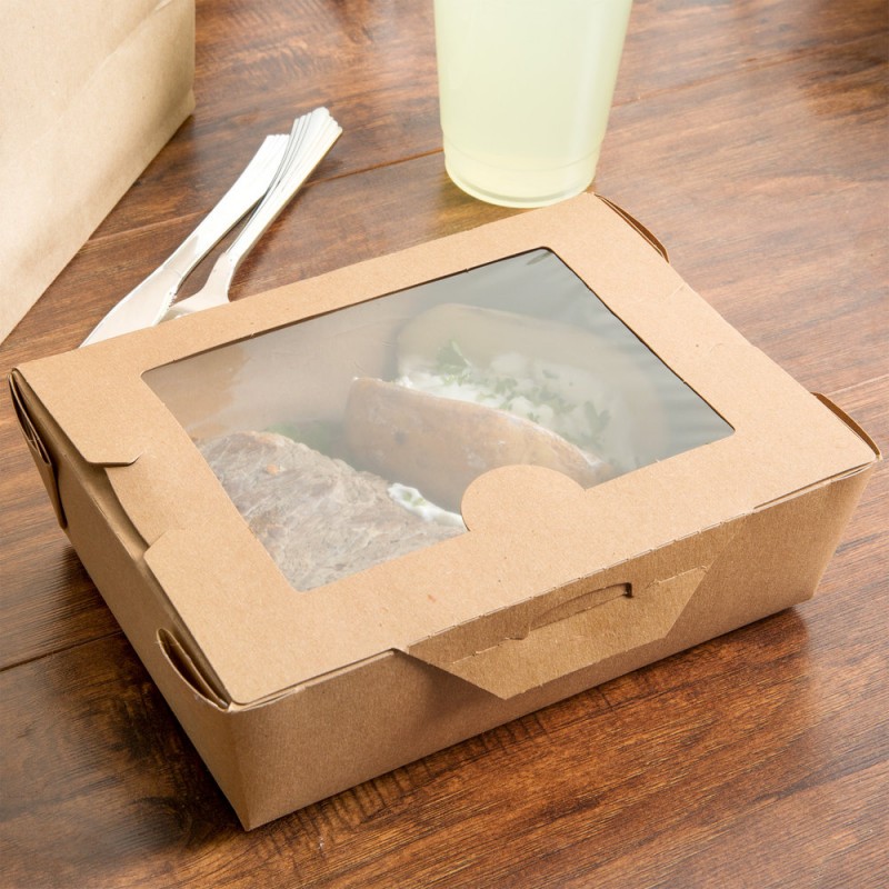 Eco kraft food trays and burger wraps for food festivals