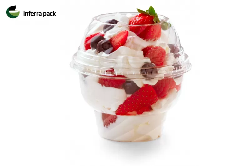 Disposable Ice cream cups, froze yogurt cups, swirl dessert containers To-Go.