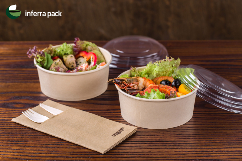 Eco-friendly bamboo paper disposable tableware and take-out packaging | inferrapack.com