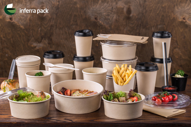 Eco-friendly bamboo paper disposable tableware and take-out packaging | inferrapack.com