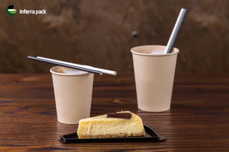 Eco-friendly paper cocktail straws and disposable bamboo paper cups